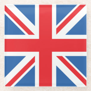 Union Flag/Jack Design Glass Coaster