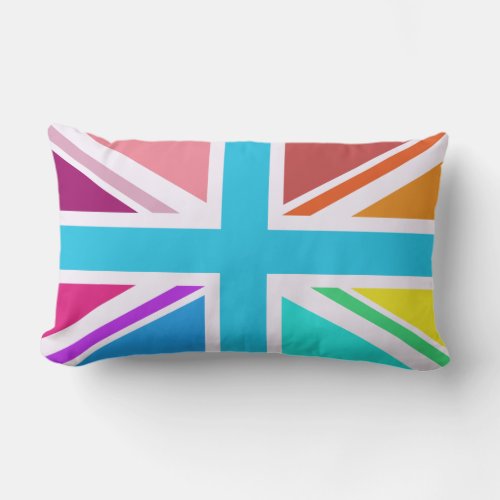Union FlagJack Design _ Multicoloured Lumbar Pillow