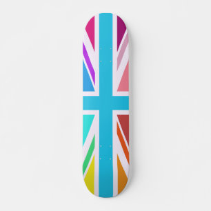 Union Flag/Jack Design – Multicoloured Skateboard Deck