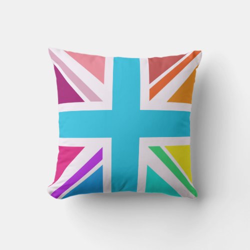 Union FlagJack Design _ Multicoloured Throw Pillow