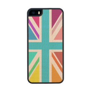 Union Flag/Jack Design – Multicoloured Wood Phone Case For iPhone SE/5/5s