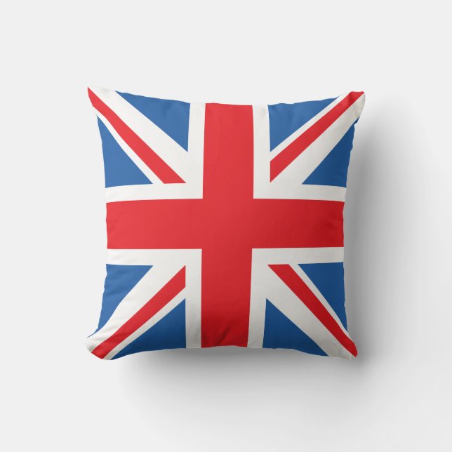 Union Flag/Jack Design Throw Pillow (Front)