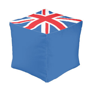 Union Flag/Jack Square Design Pouf