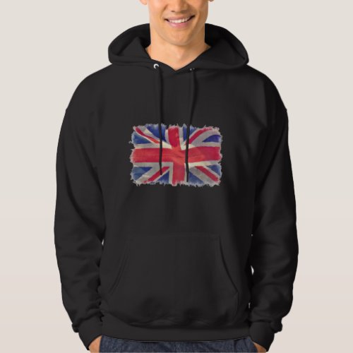 Union Flag or Union Jack British Patriot Hoodie