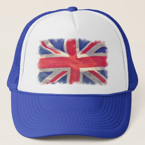 Union Flag or Union Jack British Patriot Trucker Hat