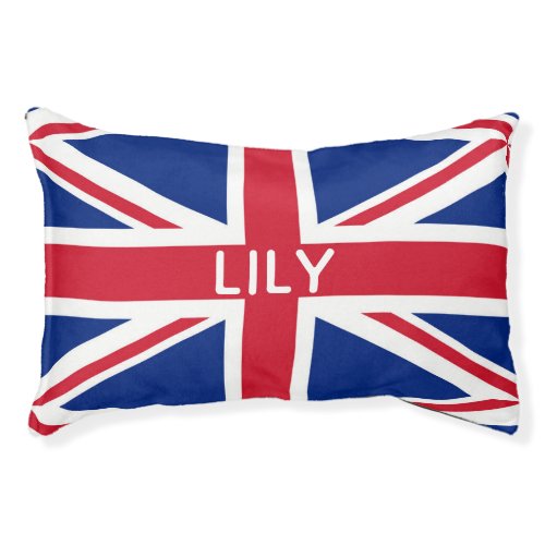 Union Flag Personnalised Pet Bed