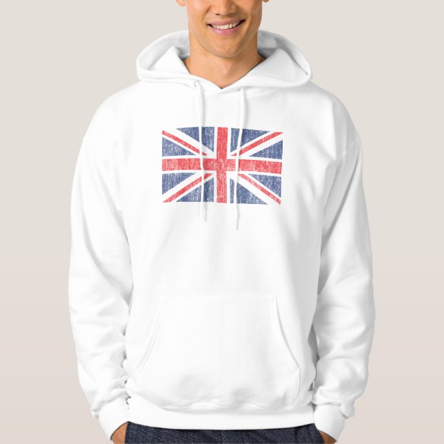 Union Flag Vintage Hoodie (Front)