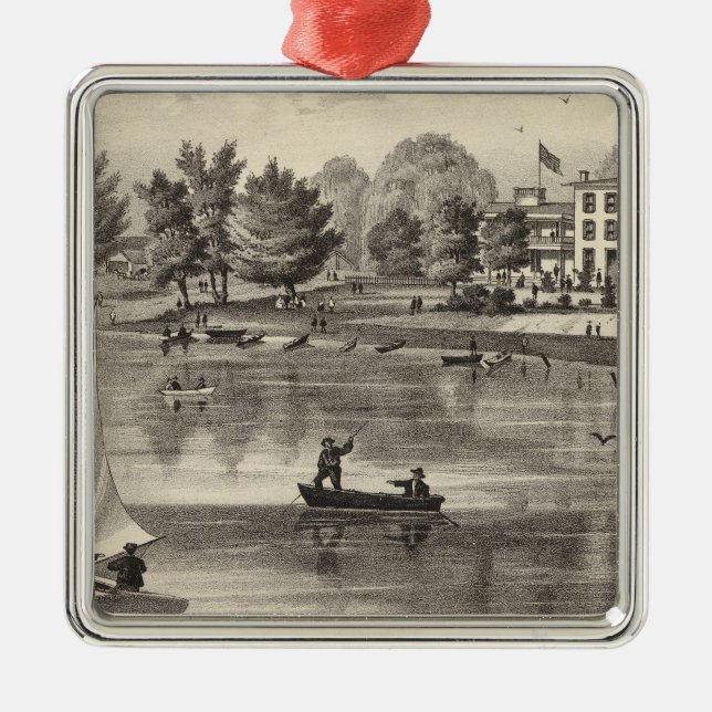 Union House, Squan, NJ Metal Ornament (Front)