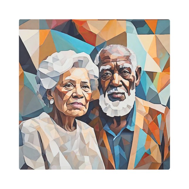 Union in Tones Metal Print (Front)