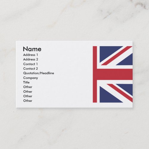 UNION_JACK(1/2) BUSINESS CARDS