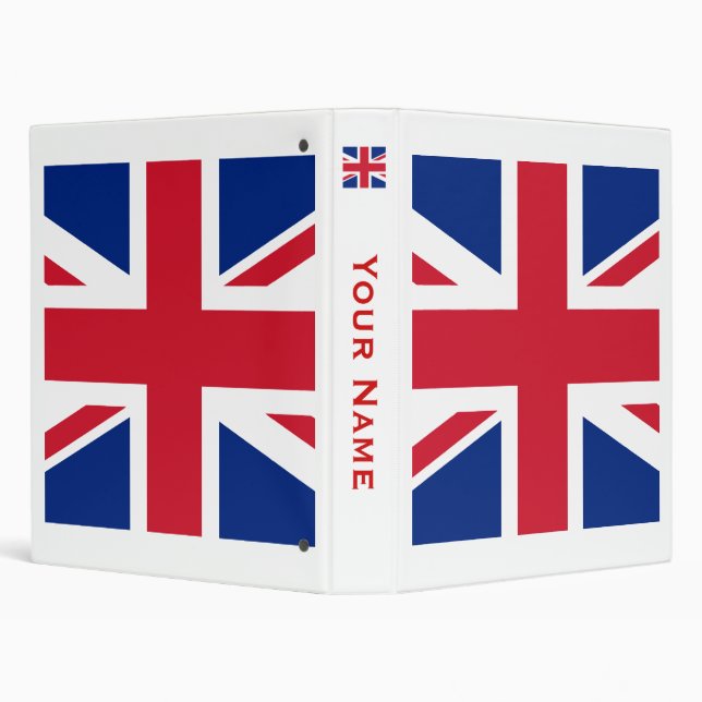 Union Jack 3 Ring Binder (Background)