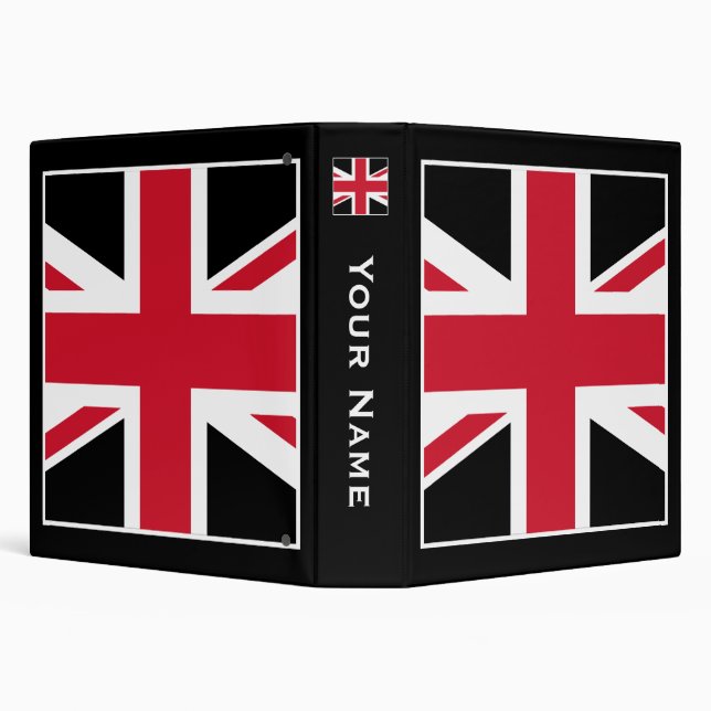 Union Jack 3 Ring Binder (Background)