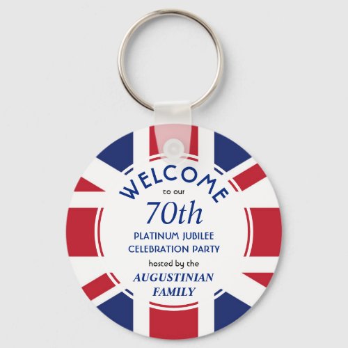 UNION JACK 70th Platinum Jubilee Celebration Keychain