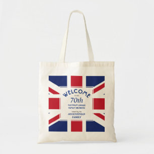 UNION JACK 70th Platinum Jubilee Family Reunion Tote Bag