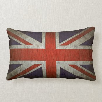 Union Jack American Mojo Lumbar Pillow by MaxQproducts at Zazzle
