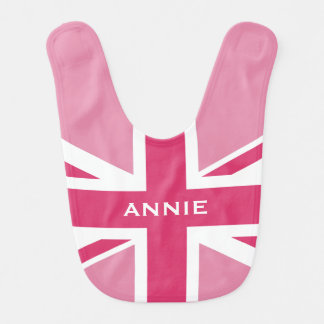 Union Jack | Baby Pink Bib