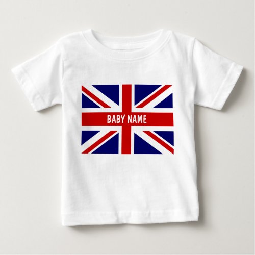 Union Jack baby tops  Personalizable british flag