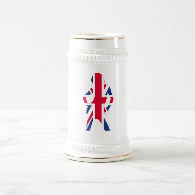 Union jack beer stein (Center)