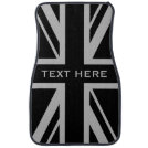 Union Jack | Black and Grey Car Mat Union Jack | Black and Grey Car Mat