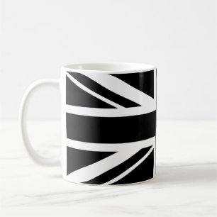 Union Jack ~ Black and White Coffee Mug