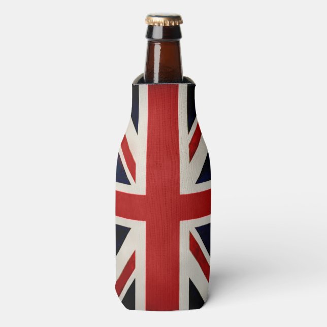 UNION JACK BOTTLE COOLER  (Bottle Front)