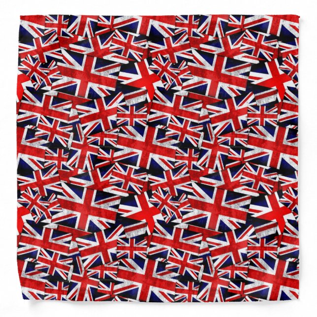 Union Jack British England UK Flag Bandana (Front)