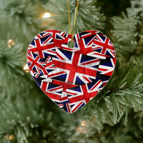 Union Jack British England UK Flag Ceramic Ornament