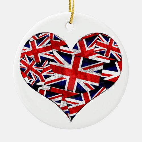 Union Jack British England UK Flag Ceramic Ornament