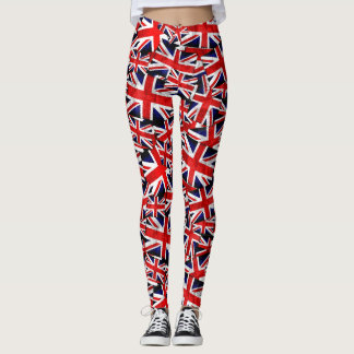 Union Jack British England UK Flag Leggings