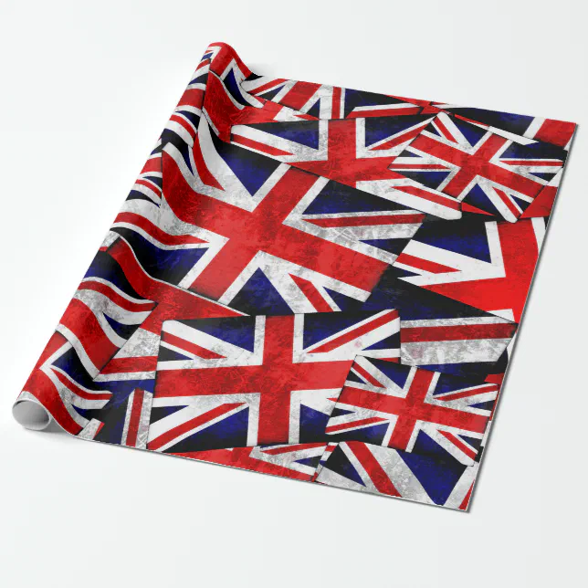 Union Jack British England UK Flag Wrapping Paper | Zazzle