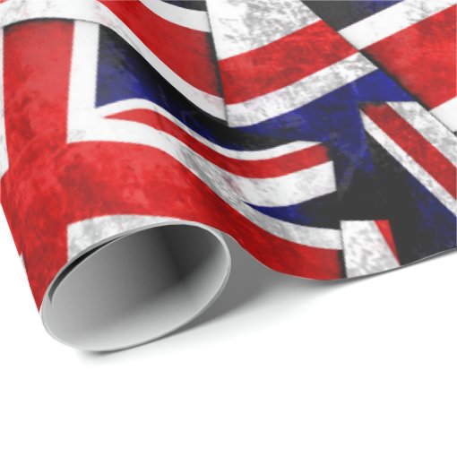 Union Jack British England UK Flag Wrapping Paper Zazzle