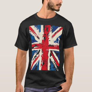 Union Jack British England United Kingdom Brushed  T-Shirt