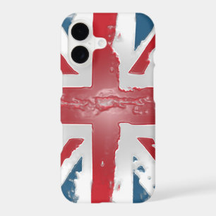 Union Jack British Flag Abstract Wax Art iPhone 17 Case