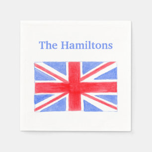 Union Jack British Flag Britannia Napkins