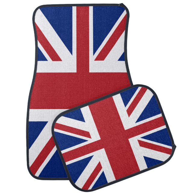 Union Jack British Flag Car Mat (Set)