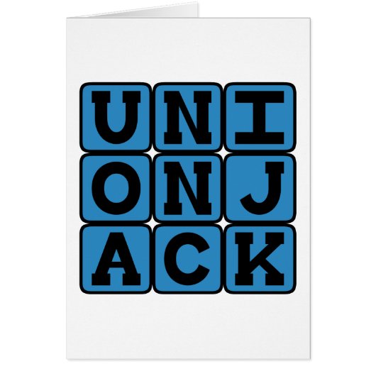 Union Jack, British Flag Cards (Front)