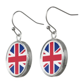 Union Jack / British Flag Earrings by maxiharmony at Zazzle