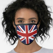 Union Jack British Flag Face Mask (Worn Her)
