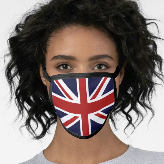 Union Jack British Flag Face Mask (Worn Her)