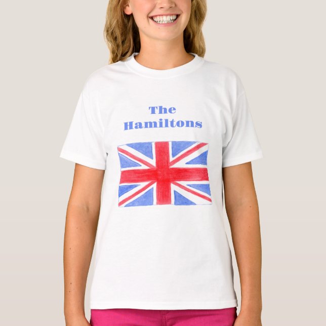 Union Jack British Flag Great Britain T-Shirt (Front)