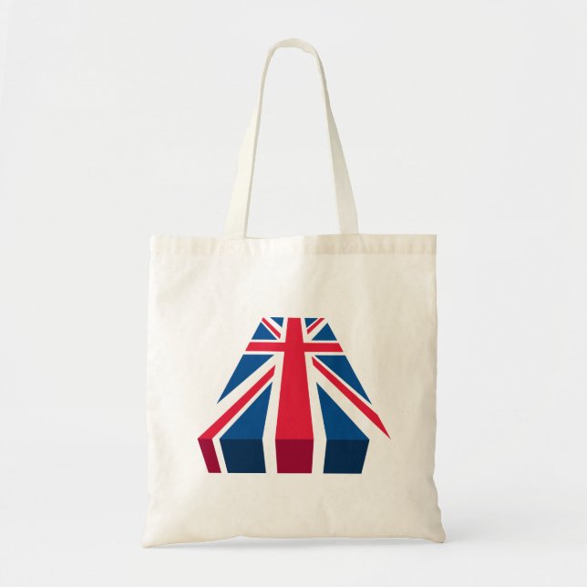 Union Jack, British flag in 3D Tote Bag (Front)