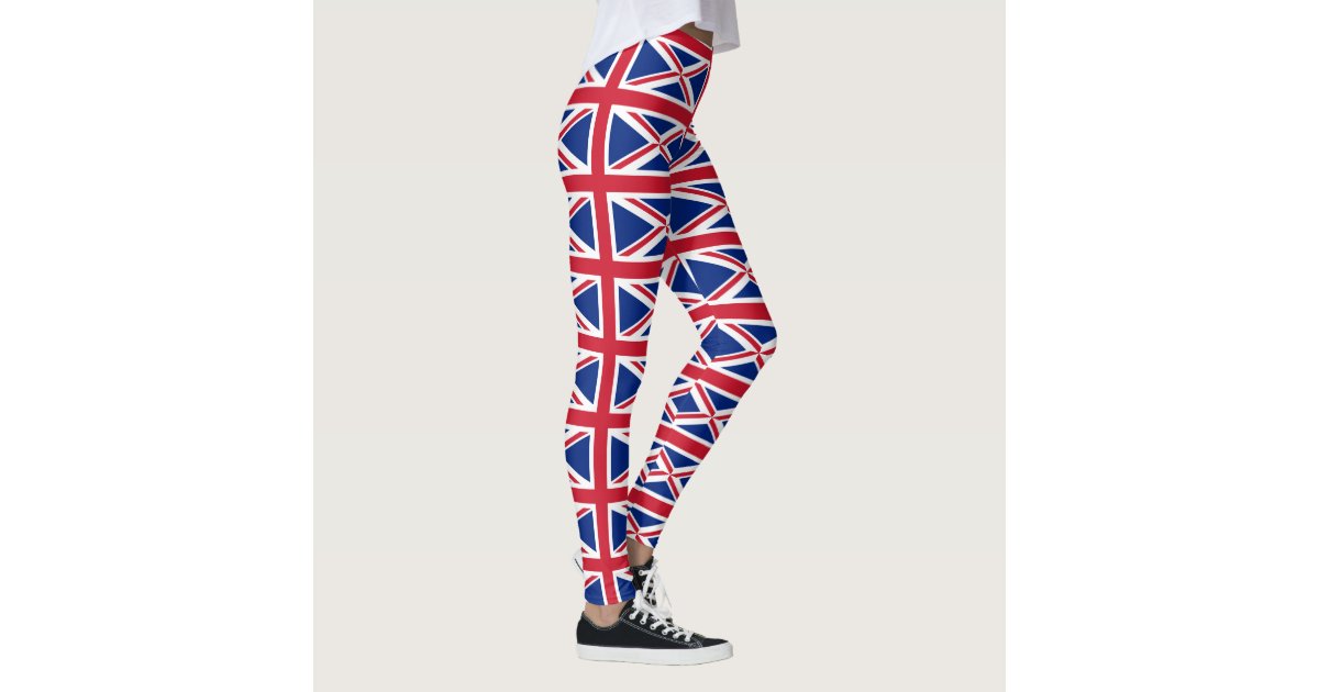 Vintage Union Jack British Flag Leggings