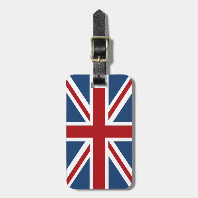 union jack luggage tag