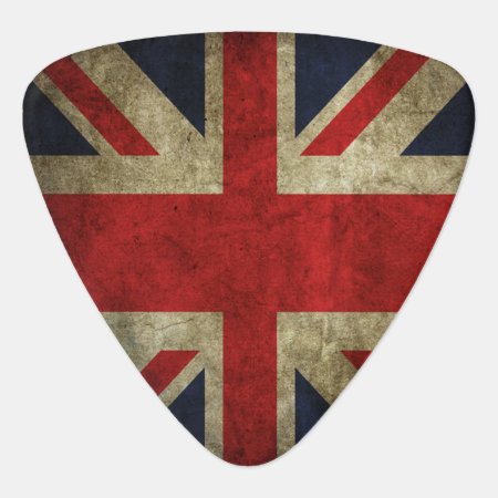 Union Jack British Flag Of England Rock And Roll Guitar Pick