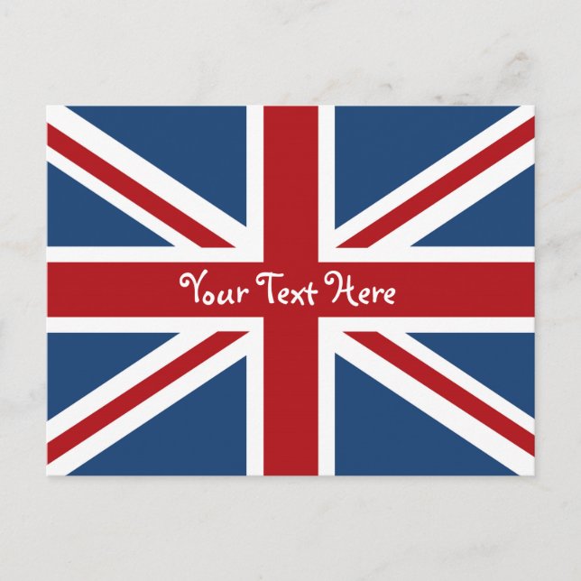 Union Jack British Flag Postcard (Front)