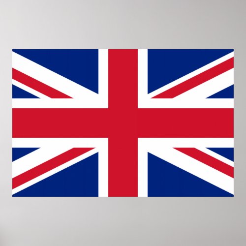 Union Jack  British Flag Poster