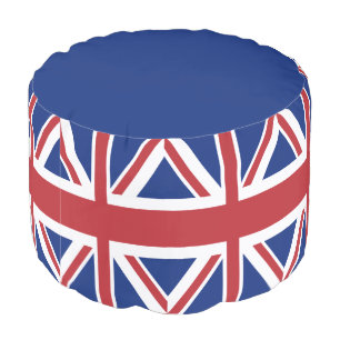 Union Jack British Flag Pouf