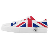 Union Jack British Flag Sneakers Shoes (Left Shoe Outside)
