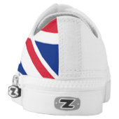 Union Jack British Flag Sneakers Shoes (Left Shoe Back)