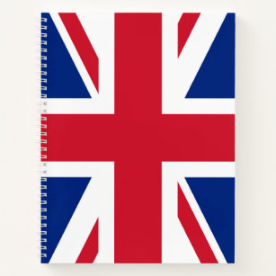 Union Jack ~ British Flag Spiral Notebook